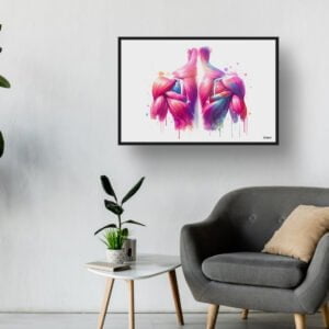 dream watercolour back muscles waiting room