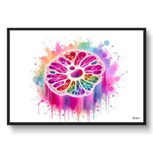 Bone marrow Wall Art Print Watercolour Hematology anatomy Medical Doctor Clinic Painting