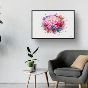 dream watercolour brain back waiting room