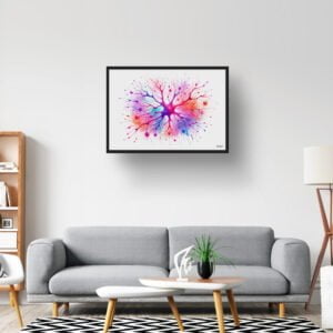 dream watercolour cortical neurons lobby