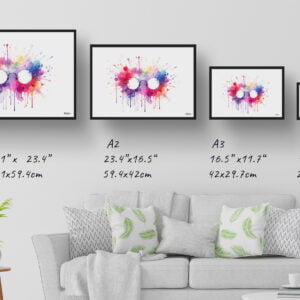 dream watercolour kids round glasses print size comparison