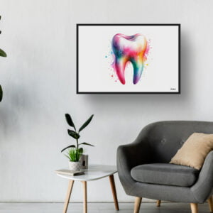 dream watercolour molar minimalist waiting room