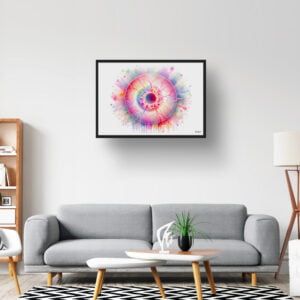 dream watercolour ophthalmoscopic view of the retina lobby