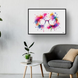 dream watercolour oversized fashion glasses waiting room