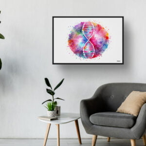 dream watercolour single genome map waiting room