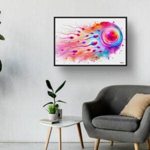 dream watercolour sperm cells waiting room