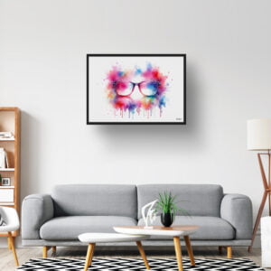 dream watercolour square glasses lobby