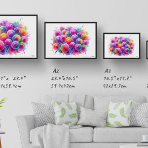 dream watercolour stem cells print size comparison
