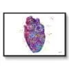 medical splash heart front view