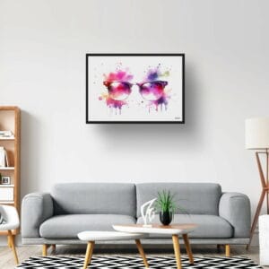 dream watercolour browline glasses lobby