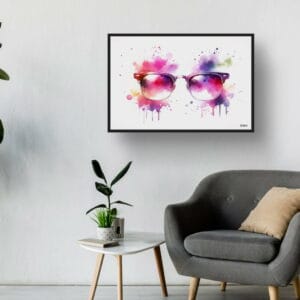 dream watercolour browline glasses waiting room 1