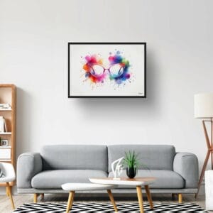 dream watercolour cats eye glasses lobby 1