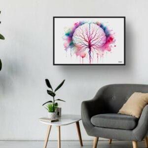 dream watercolour cerebral angiography back waiting room