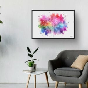 dream watercolour circuit board waiting room 1