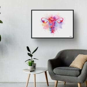 Female Reproductive System Wall Art Print Watercolour Urology Andrology obgyn Medical Doctor Clinic Painting - Image 11