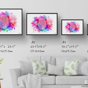 dream watercolour fingerprint print size comparison