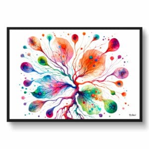 dream watercolour lymph nodes front view 1