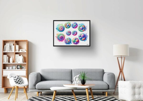 Mitosis cell division cycle  Wall Art Print Watercolour Mitosis Lab Scientist Medical Doctor Clinic Painting - Image 10
