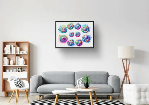 Mitosis cell division cycle  Wall Art Print Watercolour Mitosis Lab Scientist Medical Doctor Clinic Painting - Image 10