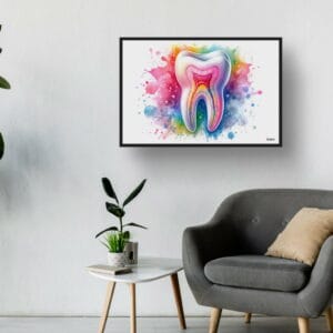 dream watercolour molar anatomy waiting room