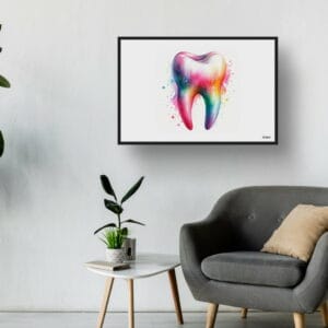 dream watercolour molar minimalist waiting room 1