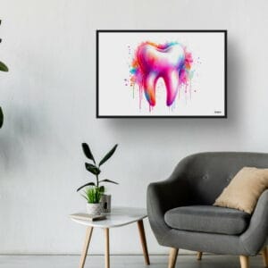 dream watercolour molar tooth waiting room 1