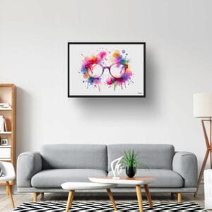 dream watercolour oversized fashion glasses lobby