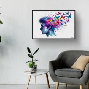 dream watercolour psychology thoughts of a man waiting room 1