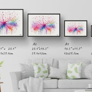 Pyramidal neurons Wall Art Print Watercolour Brain Cells Neurology Neurologist Medical Doctor Clinic Painting - Image 12