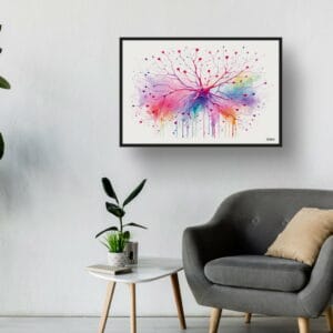 Pyramidal neurons Wall Art Print Watercolour Brain Cells Neurology Neurologist Medical Doctor Clinic Painting - Image 7