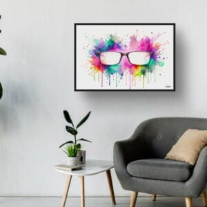 dream watercolour rectangle glasses waiting room 1