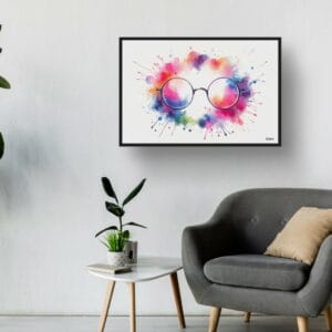 dream watercolour round glasses waiting room 1
