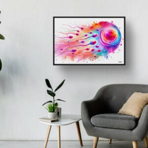 dream watercolour sperm cells waiting room 1