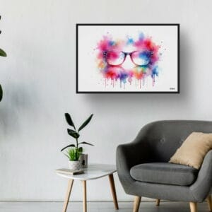 dream watercolour square glasses waiting room 1