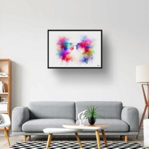 dream watercolour tall aviator glasses lobby