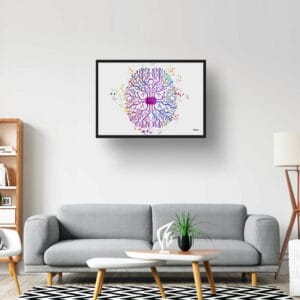 medical splash digital brain lobby