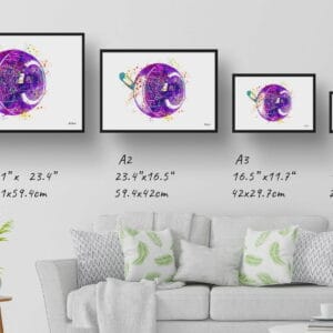 medical splash eye print size comparison