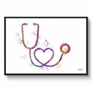 medical splash stethoscope front view