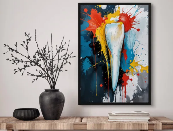 Chromatic Rhapsody Incisor Print - Dentist Wall Art - Image 3