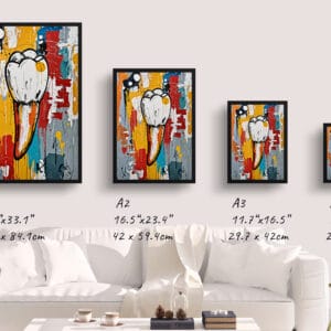 dental abstract expressionism pre molar print size comparison