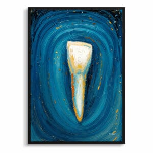 Starlit Impressionism Incisor Print - Dentist Wall Art