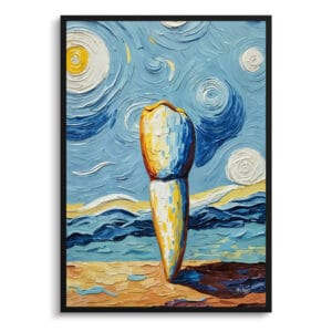 Impressionist Beach Canine Print - Dentist Wall Art