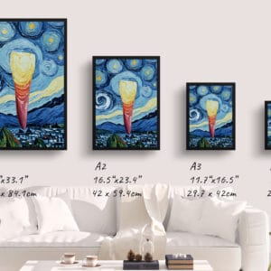 dental van gogh incisor print size comparison