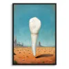 Surrealism Canine Desert Watch Print - Dentist Wall Art