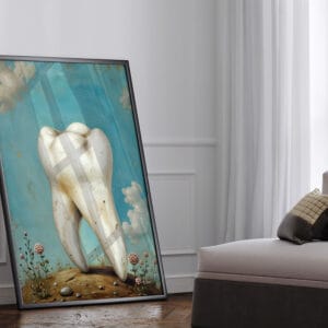 Surrealism Molar Garden Print - Dentist Wall Art - Image 2