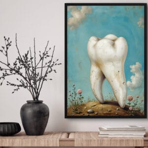 Surrealism Molar Garden Print - Dentist Wall Art - Image 3