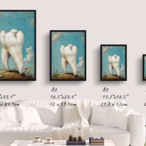 Surrealism Molar Garden Print - Dentist Wall Art - Image 4